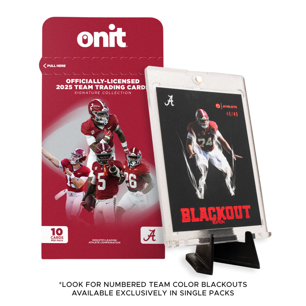 University of Alabama Football 2025 Trading Cards - Single Pack