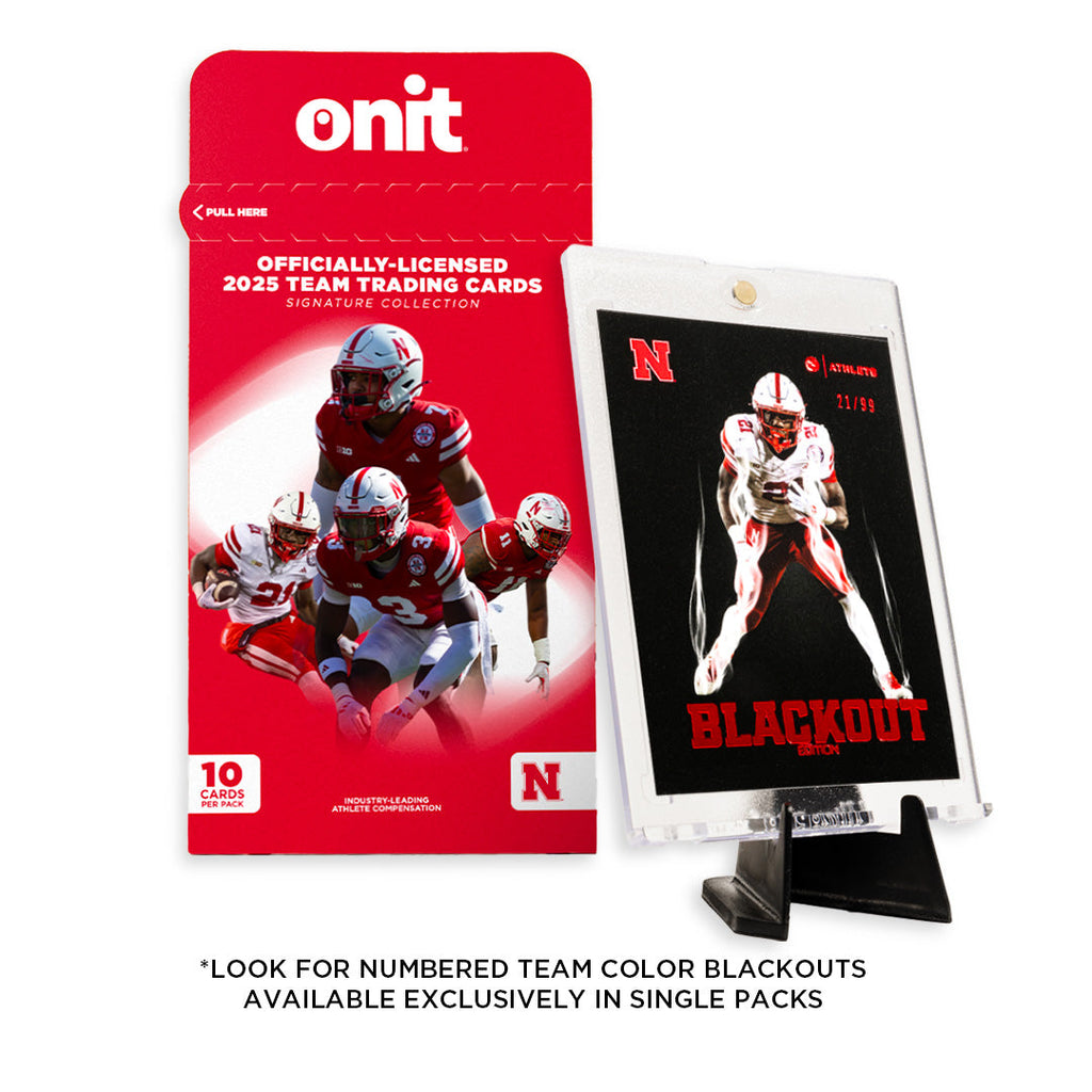 University of Nebraska Football 2025 Trading Cards - Single Pack
